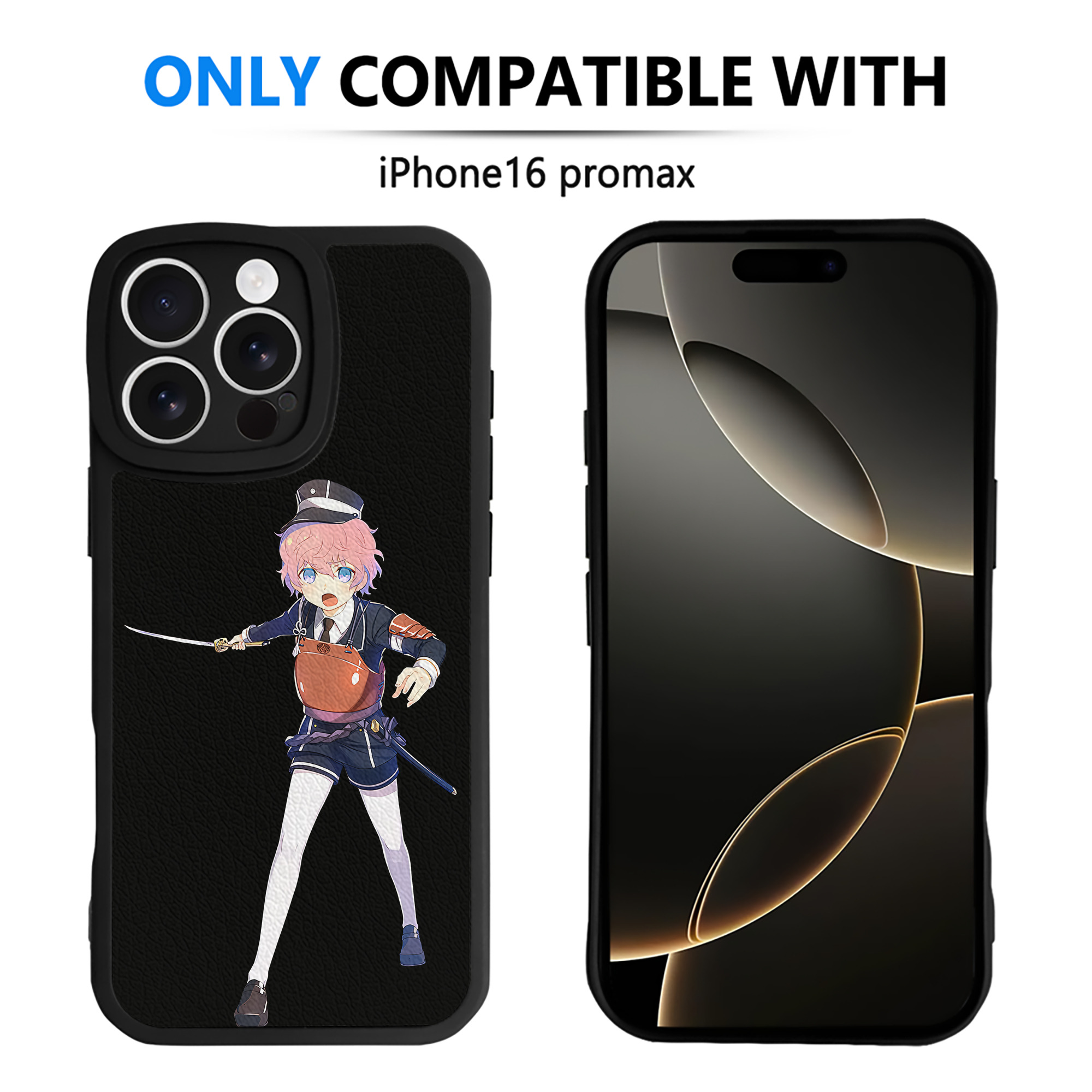 （画像用） 刀剣乱舞 Touken Ranbu 【iPhone 16シリーズ対応】シリコンスマホケース（レザー調） 材質：シリコン